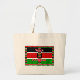 Kenya Flag Tuko Pamoja Jumbo Stoffbeutel