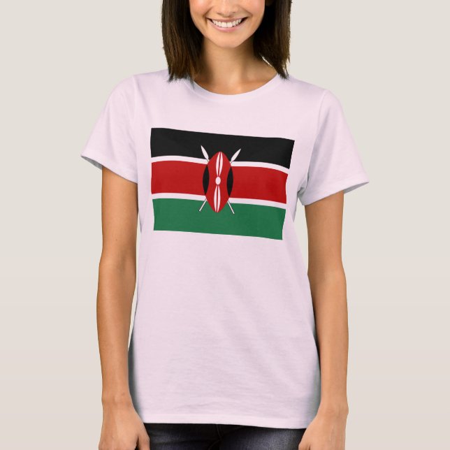 Kenya Flag x Map T - Shirts (Vorderseite)