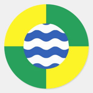 Kenya-Flagge in Nairobi Runder Aufkleber