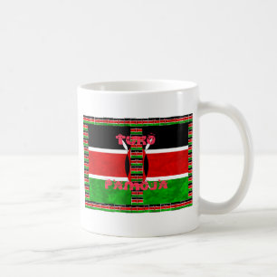 Kenya-Flagge: Tuko Pamoja - Design der Einheit Tasse