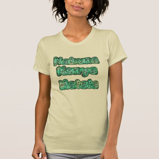 Kenya Going Green Hakuna Matata Tshirt (Vorderseite)