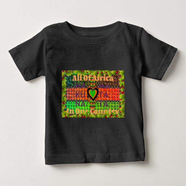 Kenya Hakuna Matata Baby T-shirt (Vorderseite)