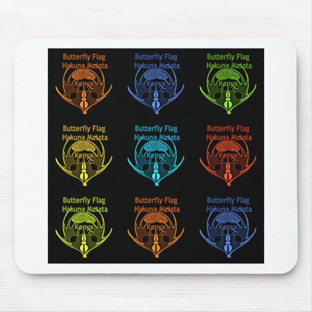 Kenya Hakuna Matata Mousepad (Vorne)