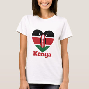 Kenya Heart Flag T-Shirt