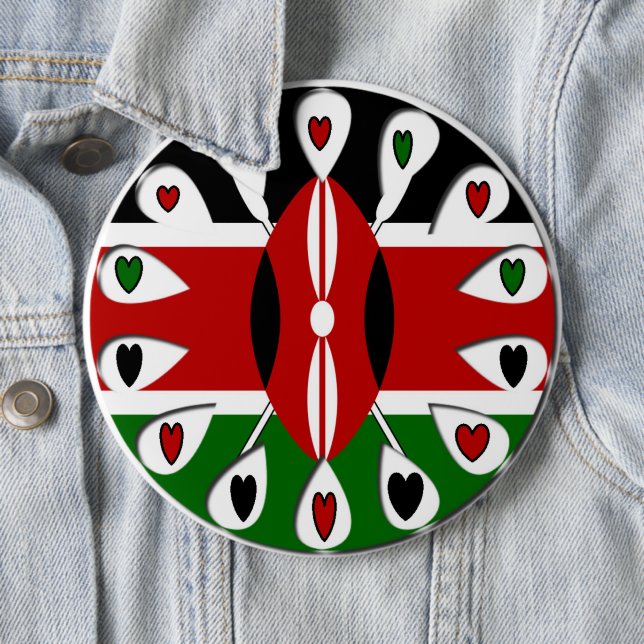 Kenya Hearts Button (Beispiel)