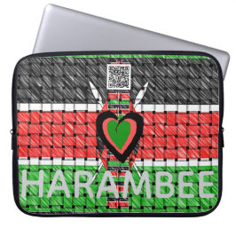 Kenya Heritage Harambee Pulling together | Heart W Laptopschutzhülle