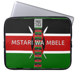 Kenya Heritage Mstari wa Mbele Front Line QR Story Laptopschutzhülle
