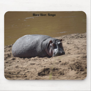 Kenya Hippo, Mara River Africa Mousepad