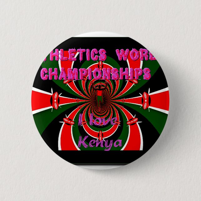 Kenya International Athletics Sports Button (Vorderseite)