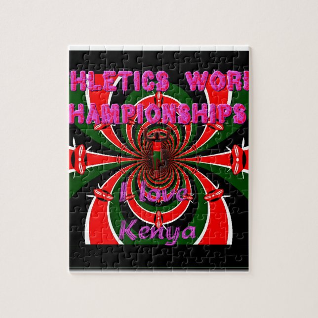 Kenya International Athletics Sports Puzzle (Vertikal)