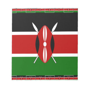Kenya Kenyan Flags Notizblock