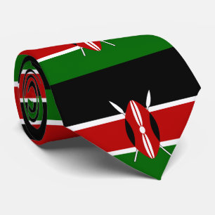 Kenya Maasai Flagge Bendera ya Kenya Krawatte