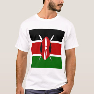 Kenya Maasai Flagge Bendera ya Kenya T-Shirt