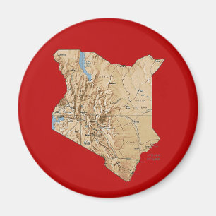 Kenya Map Magnet