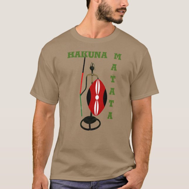 Kenya Mara Safari Basic Dark T - Shirt Template (Vorderseite)