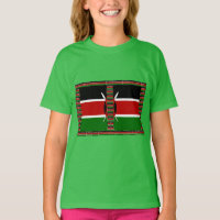 Kenya Nahtlose Miniaturflaggen Grenzrahmen Kunst