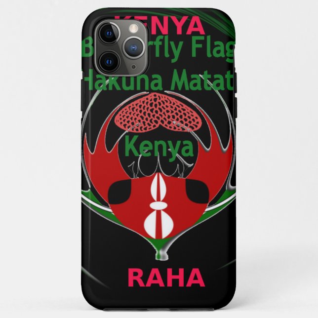 Kenya Raha Hakuna Matata.jpg Case-Mate iPhone Hülle (Rückseite)