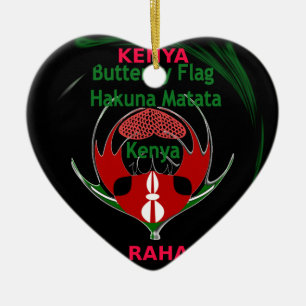 Kenya Raha Hakuna Matata.jpg Keramikornament