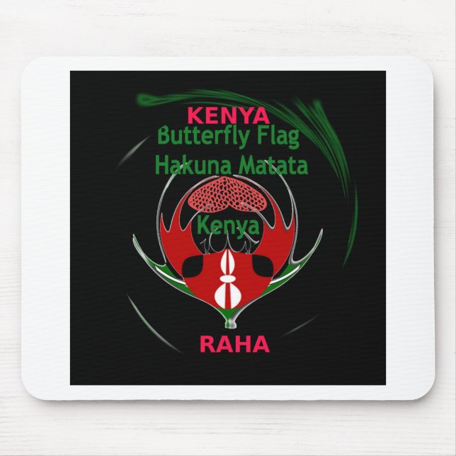 Kenya Raha Hakuna Matata Mousepad (Vorne)