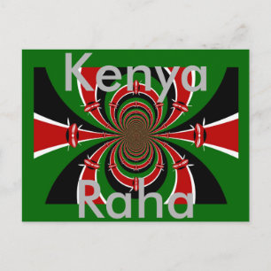 Kenya Raha Postcard Postkarte