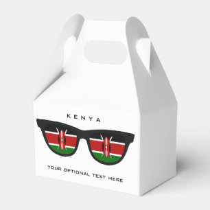 Kenya Shades benutzerdefinierte Text- und Farbfavo Geschenkschachtel