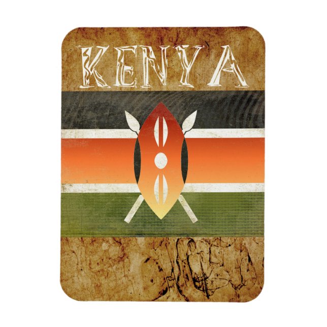 Kenya Souvenir Magnet (Vertikal)