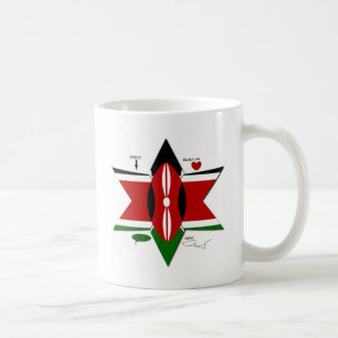 Kenya Star National Safari Flag Farben Liste Tasse