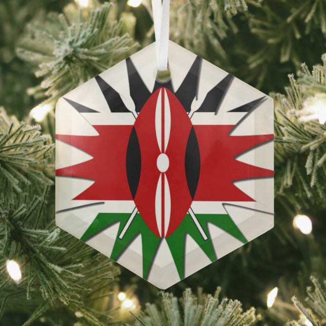 Kenya Star Ornament Aus Glas (Insitu)