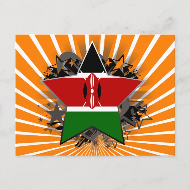 Kenya Star Postkarte (Vorderseite)