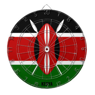 "Kenya Strikes!" Patriotic Dart Board Dartscheibe