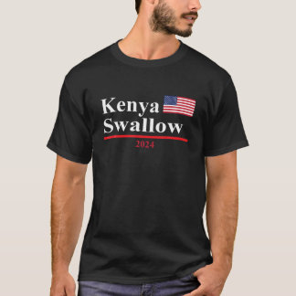 Kenya Swallow Funny Präsidentschaftswahl 2024 Par T-Shirt