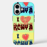 Kenya Travel Souvenir Pop Art Collection
