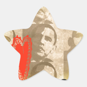 Kenya Wir Liebe Sie liebenswürdig perspektivisches Stern-Aufkleber