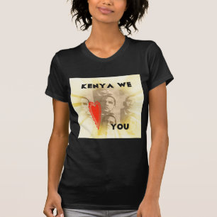 Kenya Wir Liebe Sie liebenswürdig perspektivisches T-Shirt