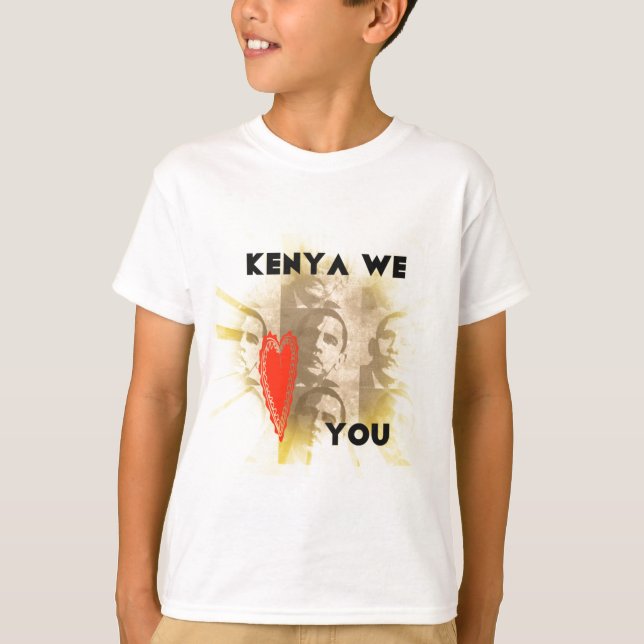 Kenya Wir Liebe Sie T-Shirt (Vorderseite)