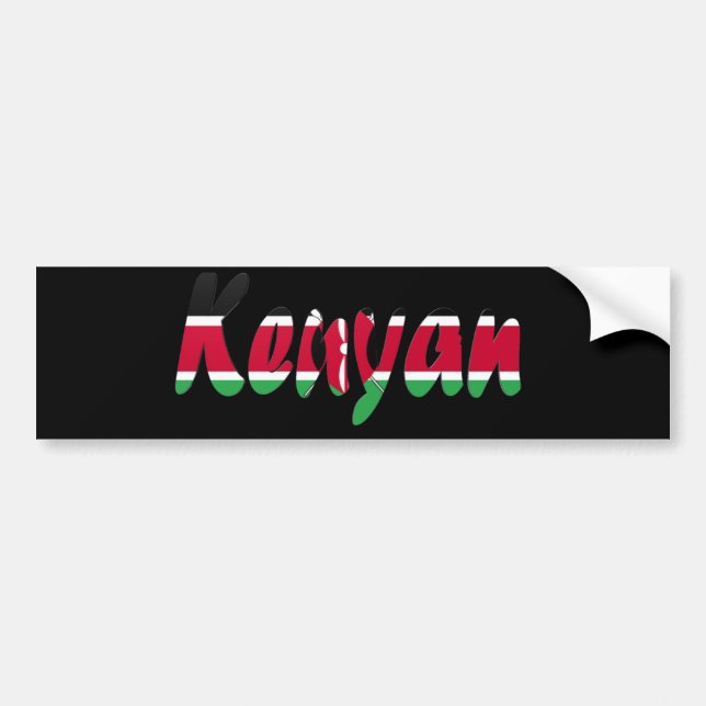 Kenyan-Autoaufkleber Autoaufkleber (Vorne)