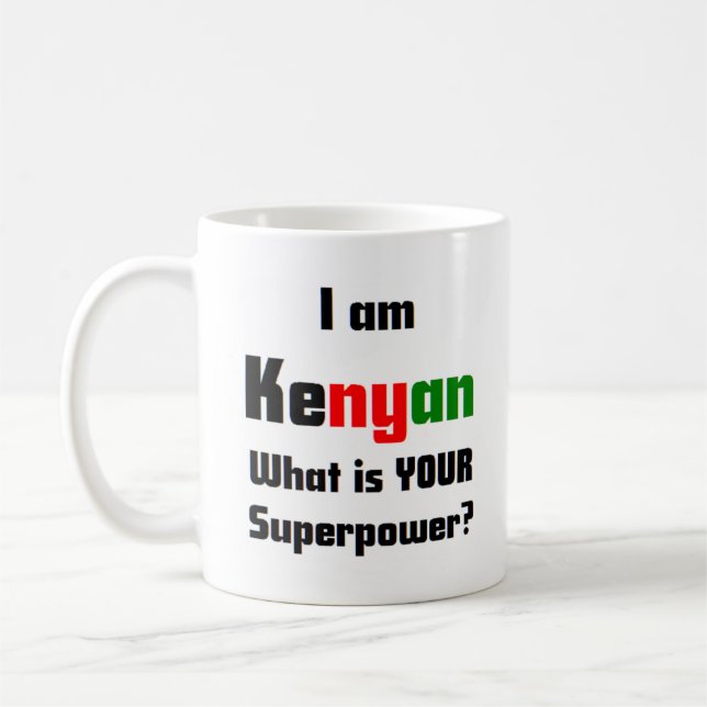 kenyan coffee Tasse (Links)