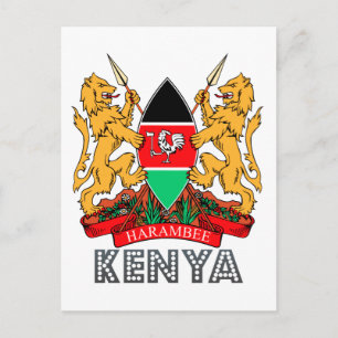 Kenyan Emblem Postkarte