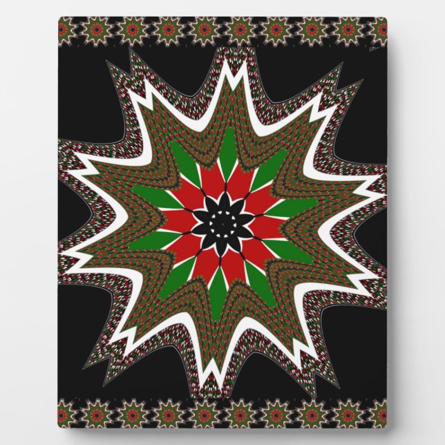 Kenyan Flag Colors Art Print/Graphic Fotoplatte (Vorderseite)