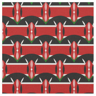 Kenyan Flag & Kenya Trendy Fabric /mode Stoff