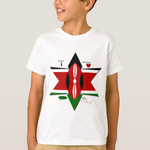 Kenyan Flag Safari Design: Liste der Bucket-Server T-Shirt