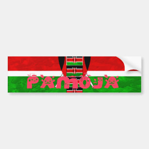 Kenyan Flag Unity: Tuko Pamoja Design Autoaufkleber