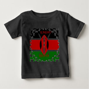 Kenyan Flag Unity: Tuko Pamoja Design Baby T-shirt