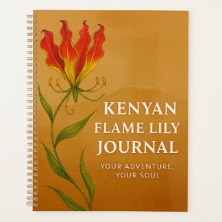 Kenyan Flame Lily Journal – Seelenvolle Notizbuch Planer