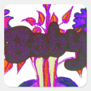 Kenyan Heart Art: Ich Liebe Kenya Quadratischer Aufkleber