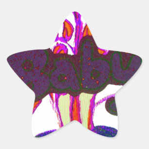 Kenyan Heart Art: Ich Liebe Kenya Stern-Aufkleber