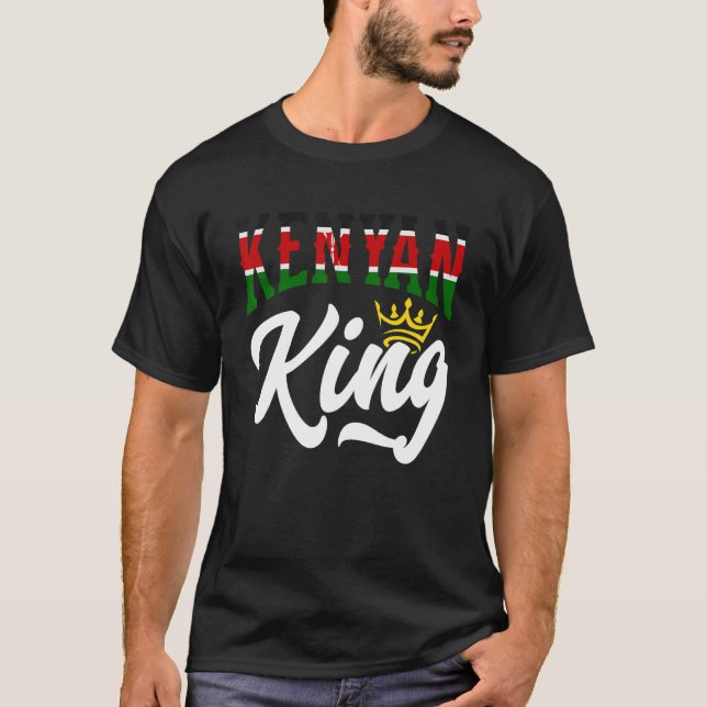 Kenyan King Kenya Kenyan Kenya Flag T-Shirt (Vorderseite)