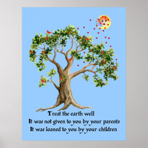 Kenyan-Natur-Sprichwort Poster