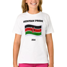 Kenyan Pride 254 Mädchen T-Shirt