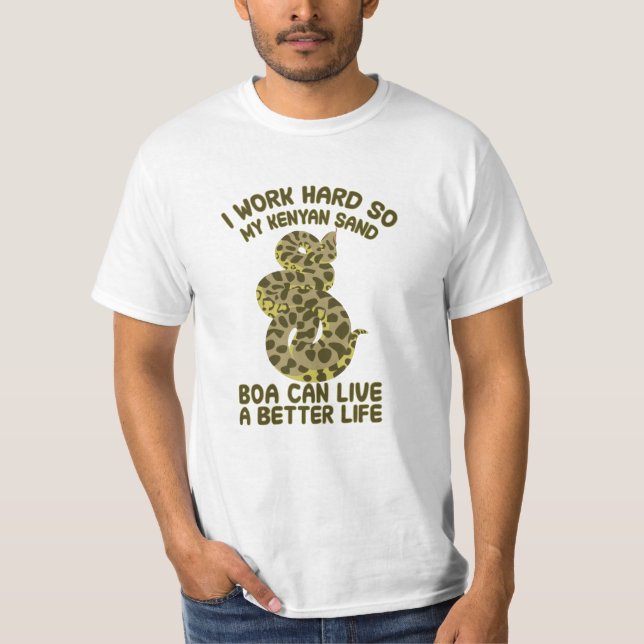 Kenyan Sand Boa Zitat T-Shirt (Vorderseite)